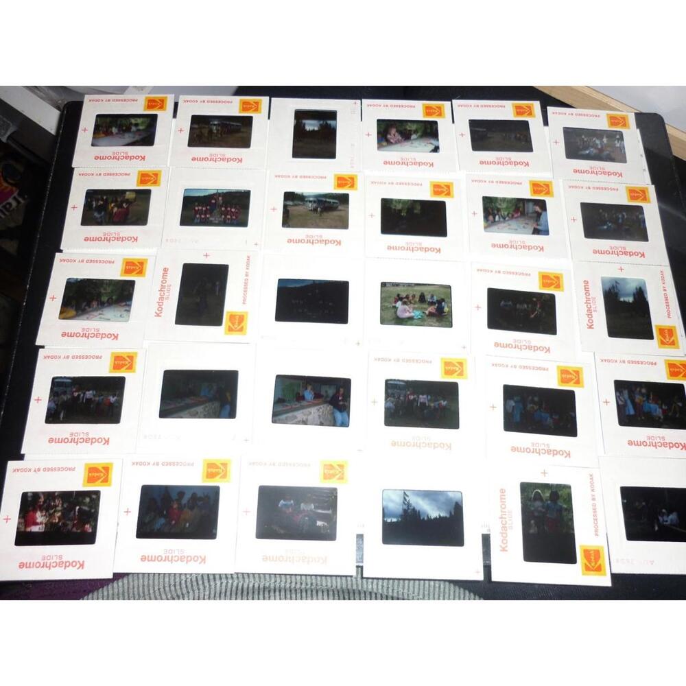 1976 Lot of 30‎ Color Photo Slides Rare Gamma Phi Beta Girls Kids Camp